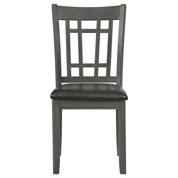 Lavon Wood Dining Side Chair Medium Grey (Set of 2) - Walo Furniture 