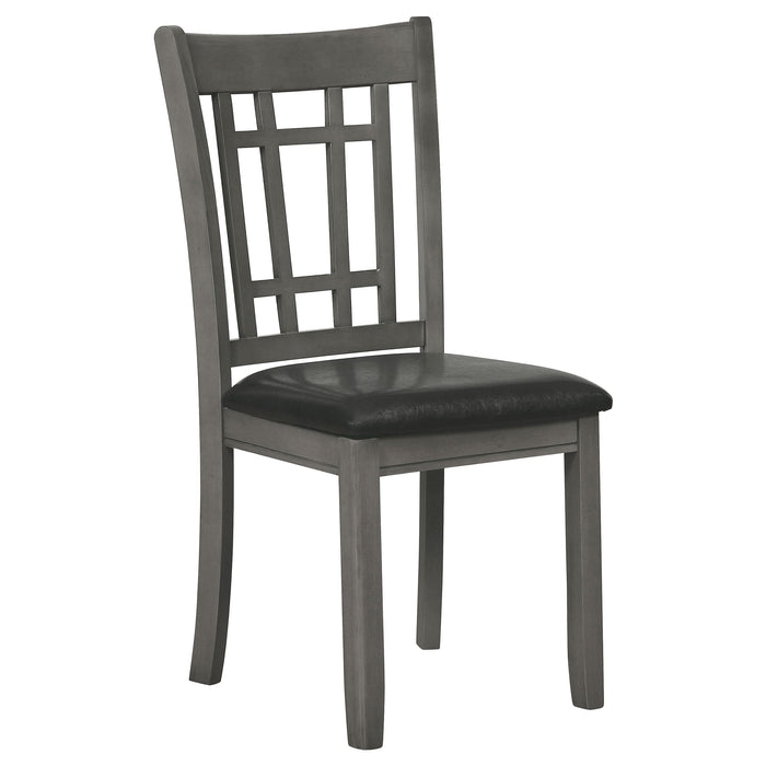 Lavon Wood Dining Side Chair Medium Grey (Set of 2) - Walo Furniture 