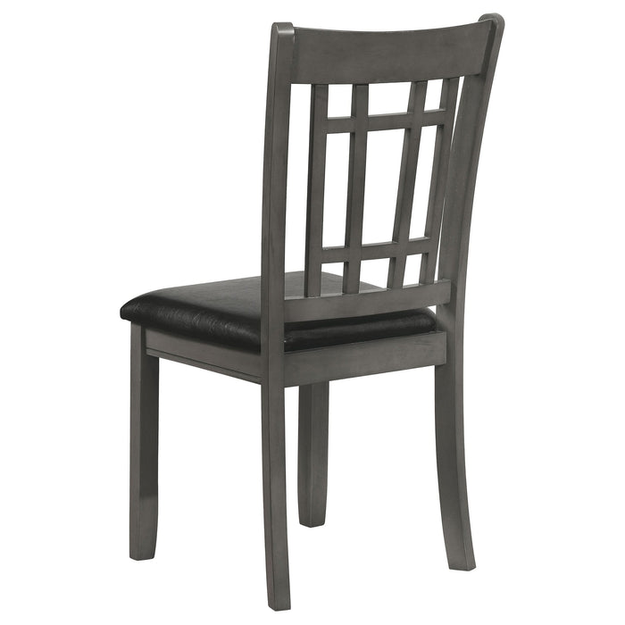 Lavon Wood Dining Side Chair Medium Grey (Set of 2) - Walo Furniture 