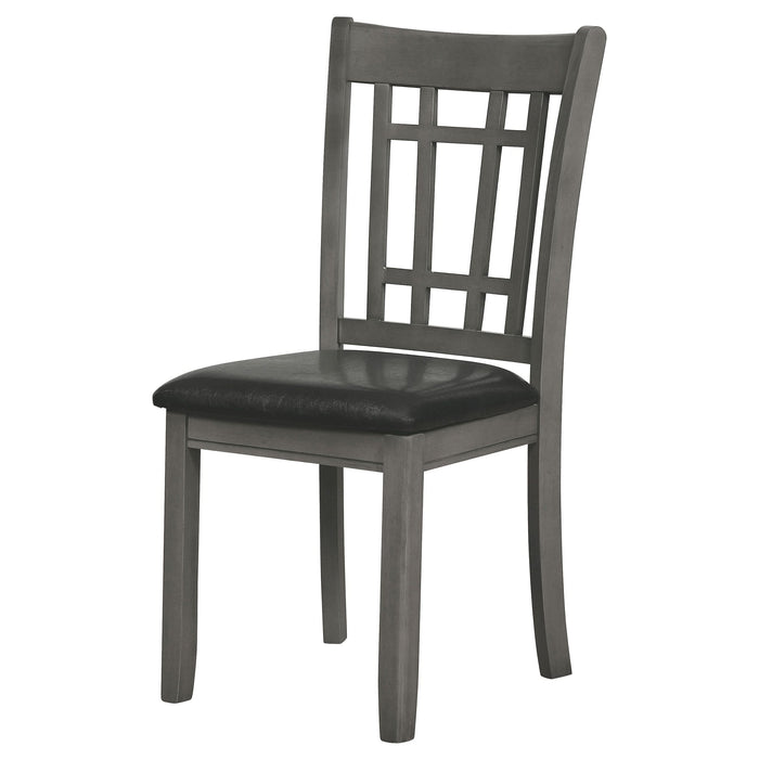 Lavon Wood Dining Side Chair Medium Grey (Set of 2) - Walo Furniture 