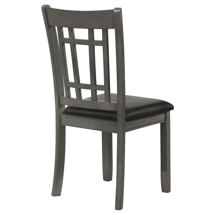 Lavon Wood Dining Side Chair Medium Grey (Set of 2) - Walo Furniture 