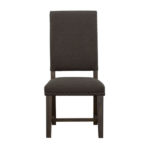 Twain Upholstered Dining Side Chair Warm Grey (Set of 2) - Walo Furniture 