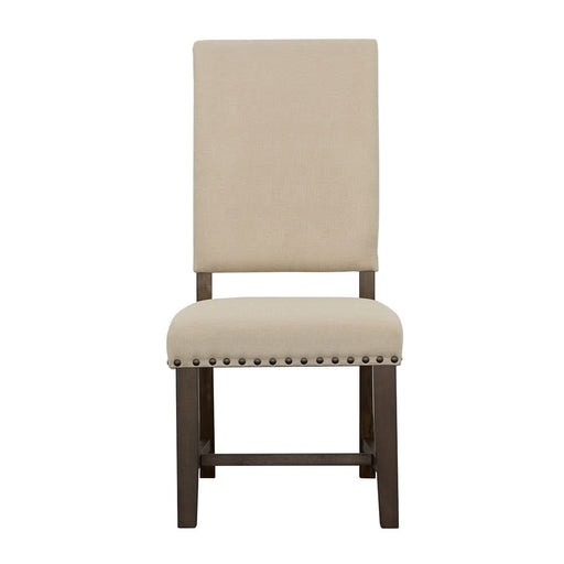 Twain Upholstered Dining Side Chair Beige (Set of 2) - Walo Furniture 