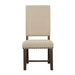 Twain Upholstered Dining Side Chair Beige (Set of 2) - Walo Furniture 