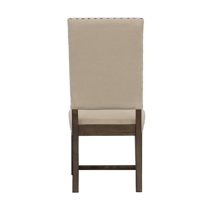 Twain Upholstered Dining Side Chair Beige (Set of 2) - Walo Furniture 