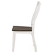 Kingman Wood Dining Side Chair Distressed White (Set of 2) - Walo Furniture 