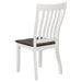 Kingman Wood Dining Side Chair Distressed White (Set of 2) - Walo Furniture 