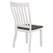 Kingman Wood Dining Side Chair Distressed White (Set of 2) - Walo Furniture 