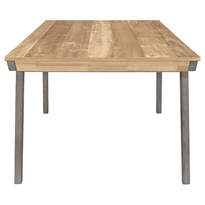 Nogales Rectangular 71-inch Wood Dining Table Coastal Grey - Walo Furniture 