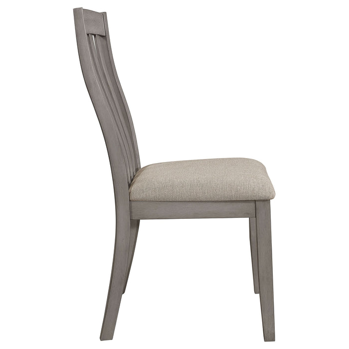 Nogales Wood Dining Side Chair Coastal Grey (Set of 2) - Walo Furniture 