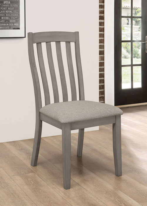 Nogales Wood Dining Side Chair Coastal Grey (Set of 2) - Walo Furniture 