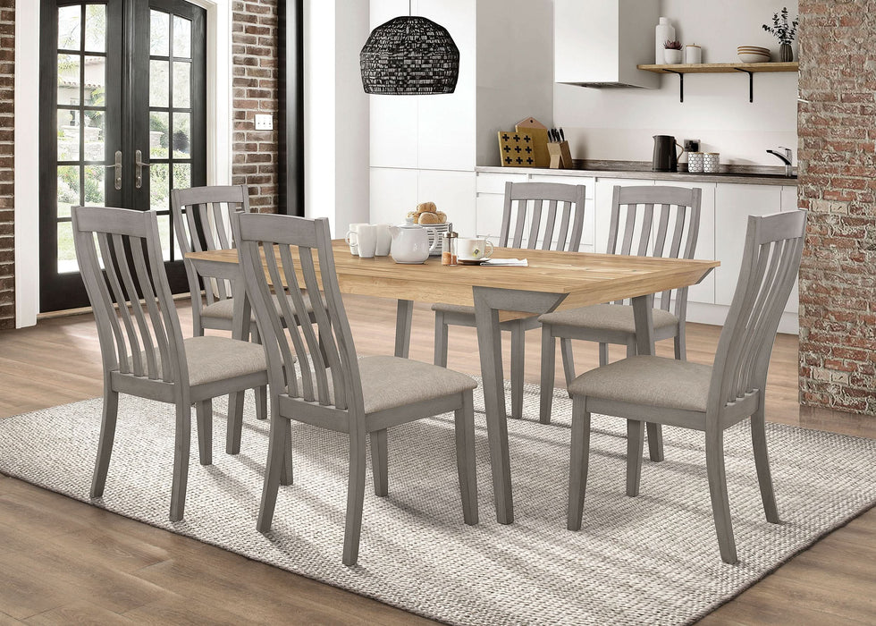 Nogales Wood Dining Side Chair Coastal Grey (Set of 2) - Walo Furniture 