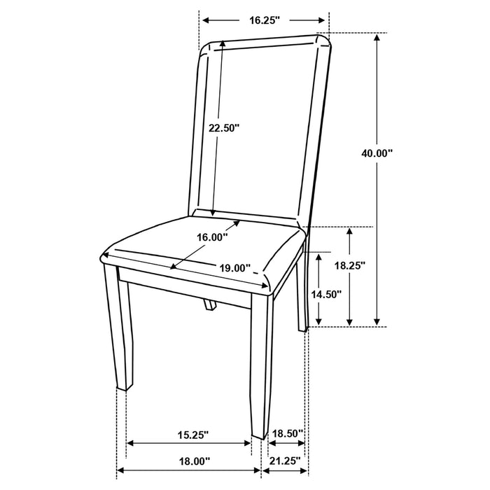 Wethersfield Wood Dining Side Chair Medium Walnut (Set of 2) - Walo Furniture 