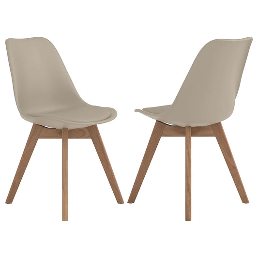 Caballo Polypropylene Dining Side Chair Tan (Set of 2) - Walo Furniture 