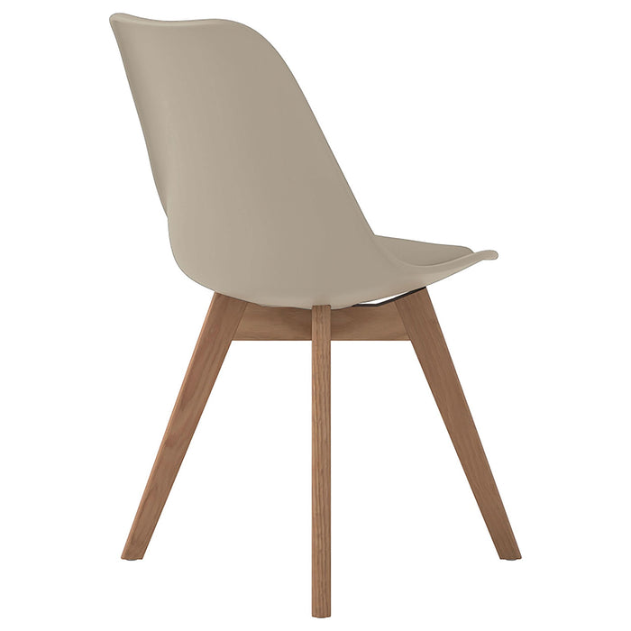 Caballo Polypropylene Dining Side Chair Tan (Set of 2) - Walo Furniture 