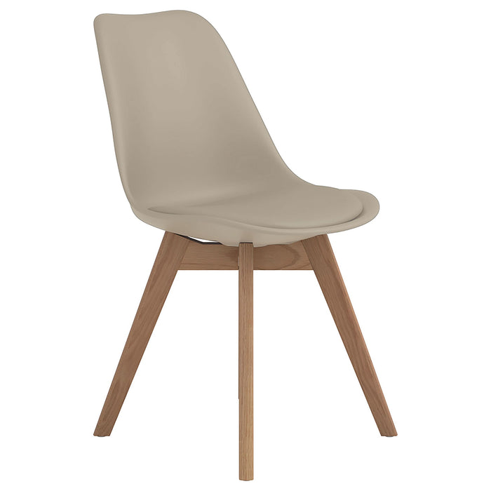 Caballo Polypropylene Dining Side Chair Tan (Set of 2) - Walo Furniture 