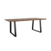 Ditman 80-inch Live Edge Dining Table Grey Sheesham - Walo Furniture 