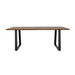 Ditman 80-inch Live Edge Dining Table Grey Sheesham - Walo Furniture 