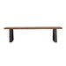 Ditman Live Edge Wood Dining Bench Grey Sheesham - Walo Furniture 