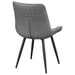 Brassie Upholstered Swivel Dining Side Chair Grey (Set of 2) - Walo Furniture 