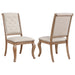 Brockway Upholstered Dining Chair Barley Brown (Set of 2) - Walo Furniture 