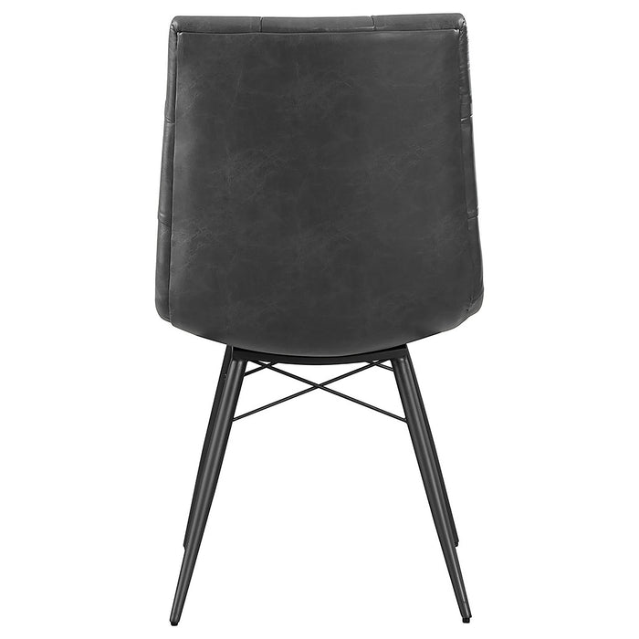 Aiken Upholstered Dining Side Chair Charcoal (Set of 4) - Walo Furniture 