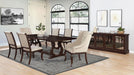 Brockway 104-inch Extension Leaf Dining Table Antique Java - Walo Furniture 