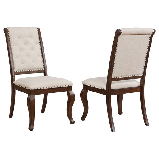 Brockway Upholstered Dining Chair Barley Java (Set of 2) - Walo Furniture 