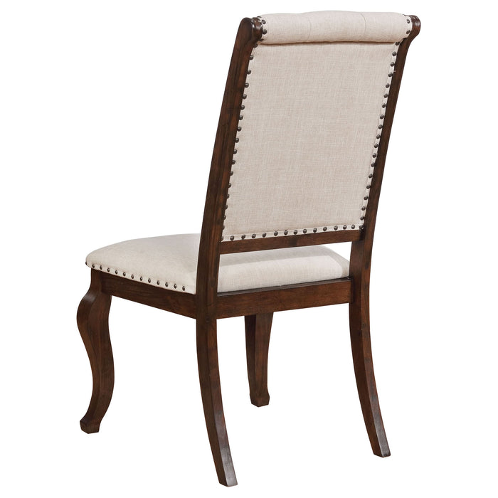 Brockway Upholstered Dining Chair Barley Java (Set of 2) - Walo Furniture 