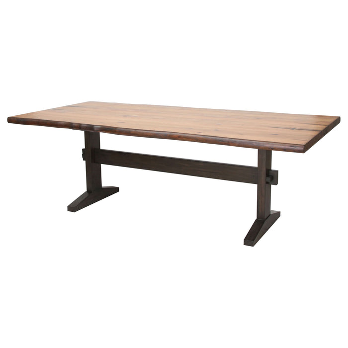 Bexley 90-inch Live Edge Dining Table Natural Honey - Walo Furniture 