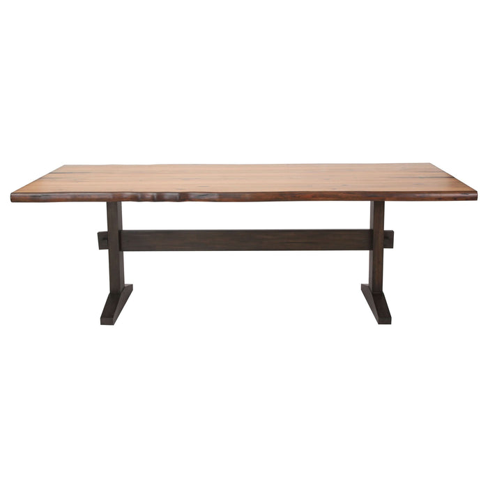 Bexley 90-inch Live Edge Dining Table Natural Honey - Walo Furniture 