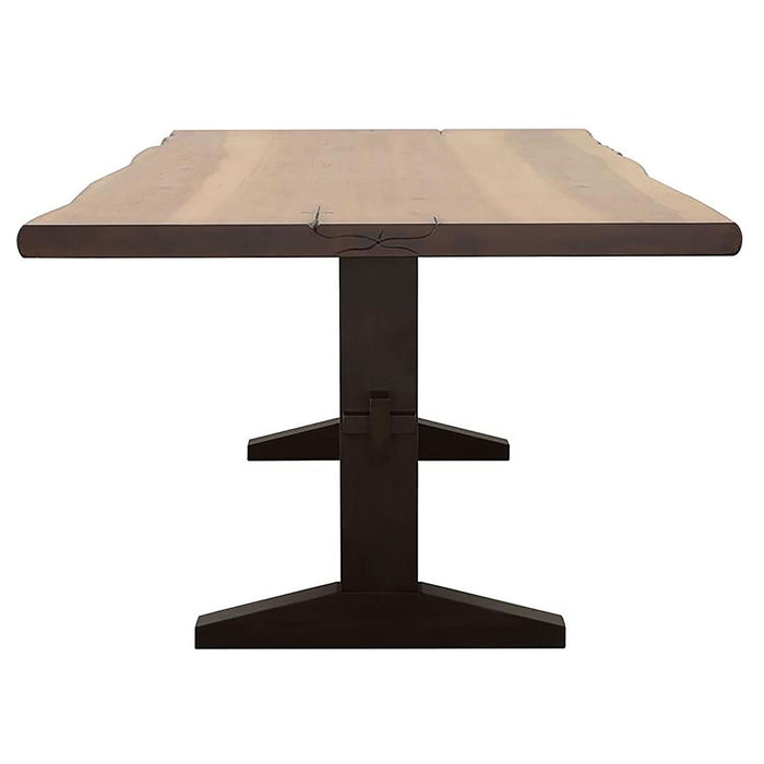 Bexley 90-inch Live Edge Dining Table Natural Honey - Walo Furniture 