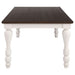 Madelyn 86-inch Extension Leaf Dining Table Coastal White - Walo Furniture 