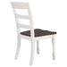 Madelyn Wood Dining Side Chair Coastal White (Set of 2) - Walo Furniture 