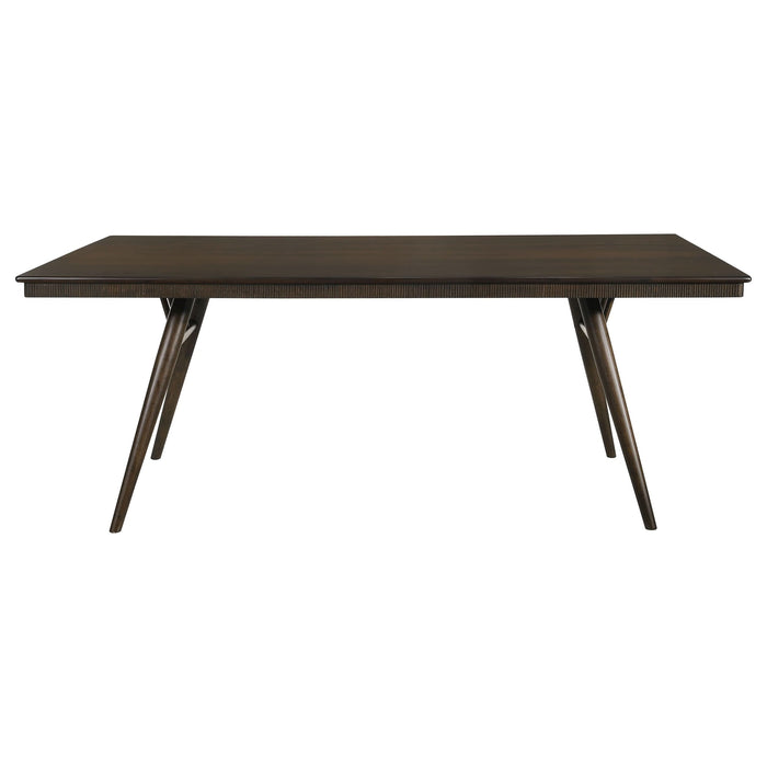 Wes Rectangular 80-inch Wood Dining Table Dark Walnut