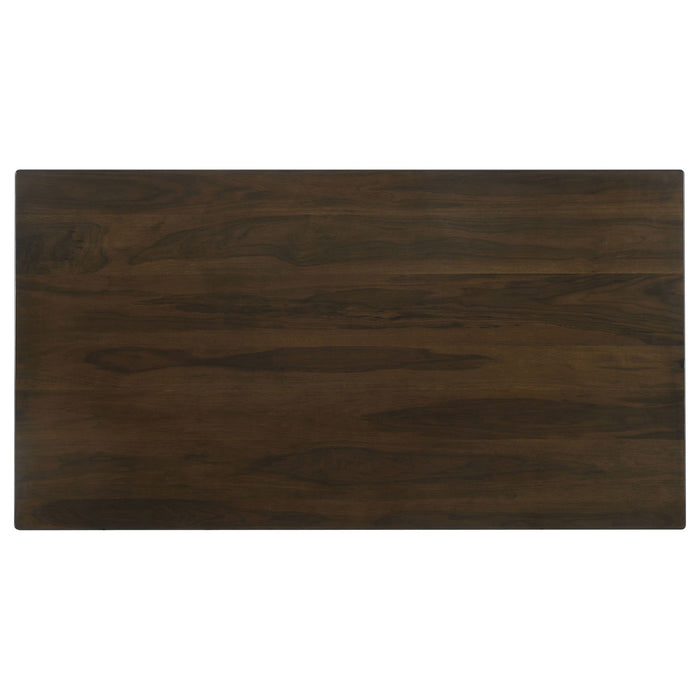 Wes Rectangular 80-inch Wood Dining Table Dark Walnut