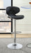 Edenton Upholstered Adjustable Bar Stool Black (Set of 2) - Walo Furniture 