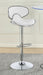 Edenton Upholstered Adjustable Bar Stool White (Set of 2) - Walo Furniture 