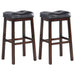 Donald Upholstered Bar Stool Cappuccino (Set of 2) - Walo Furniture 