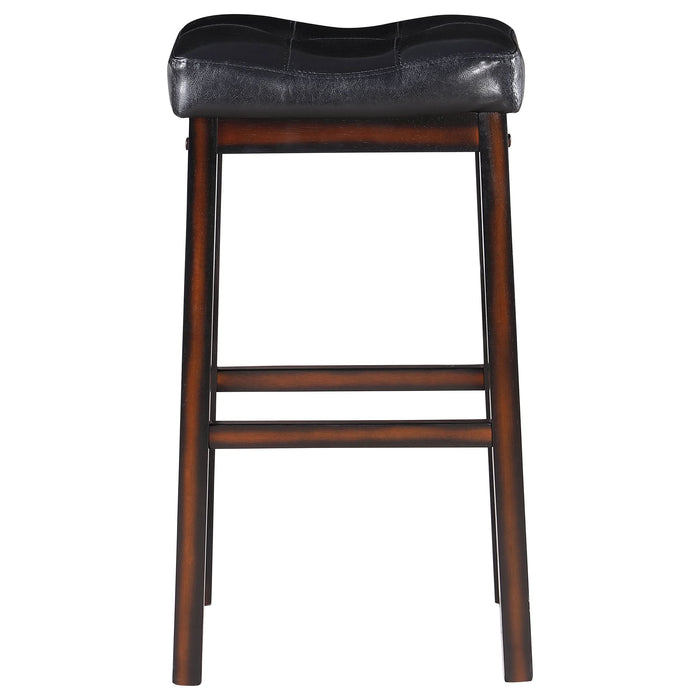 Donald Upholstered Bar Stool Cappuccino (Set of 2) - Walo Furniture 