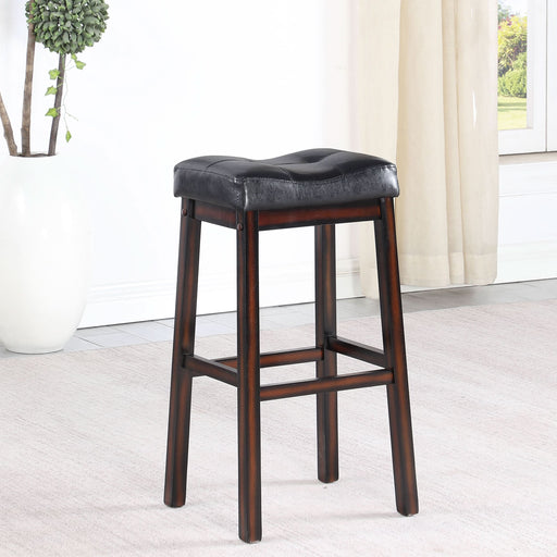 Donald Upholstered Bar Stool Cappuccino (Set of 2) - Walo Furniture 