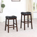 Donald Upholstered Counter Stool Cappuccino (Set of 2) - Walo Furniture 