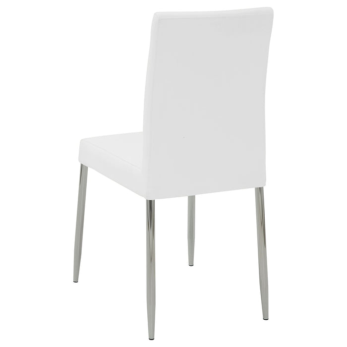 Maston Upholstered Dining Side Chair White (Set of 4) - Walo Furniture 