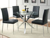 Maston Upholstered Dining Side Chair Black (Set of 4) - Walo Furniture 