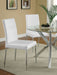 Maston Upholstered Dining Side Chair White (Set of 4) - Walo Furniture 