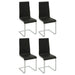 Broderick Upholstered Dining Side Chair Black (Set of 4) - Walo Furniture 