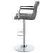 Palomar Adjustable Height Bar Stool Grey and Chrome - Walo Furniture 