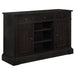 Phelps 2-door Sideboard Buffet Cabinet Distressed Noir - Walo Furniture 