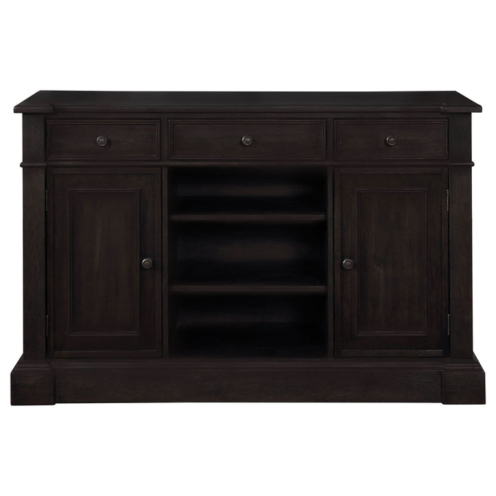 Phelps 2-door Sideboard Buffet Cabinet Distressed Noir - Walo Furniture 