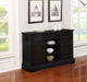 Phelps 2-door Sideboard Buffet Cabinet Distressed Noir - Walo Furniture 